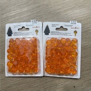Orange Pumpkin Bulb Set